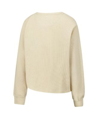 Men's and Women's Cream Milwaukee Bucks High Country Collection Cullen Waffle Knit Long Sleeve T-Shirt