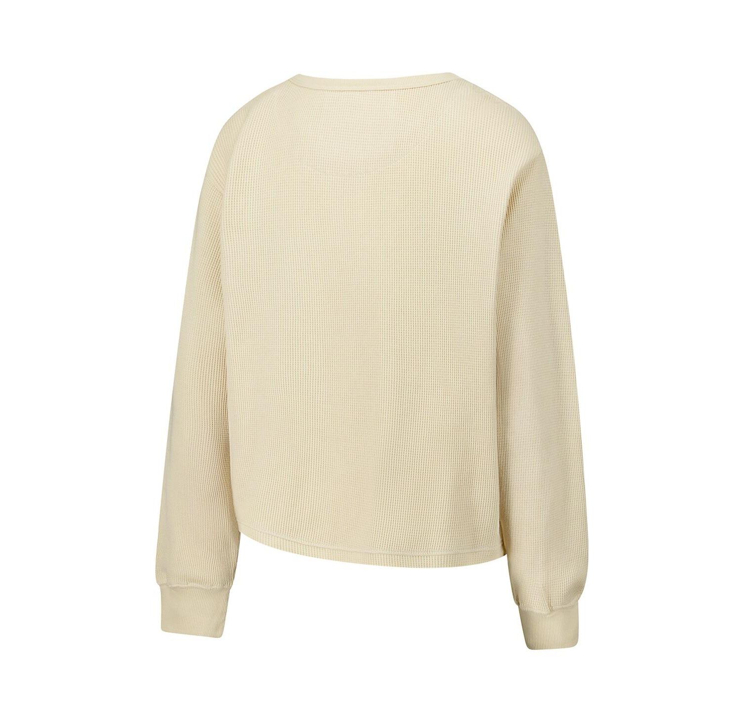 Men's and Women's Cream Milwaukee Bucks High Country Collection Cullen Waffle Knit Long Sleeve T-Shirt