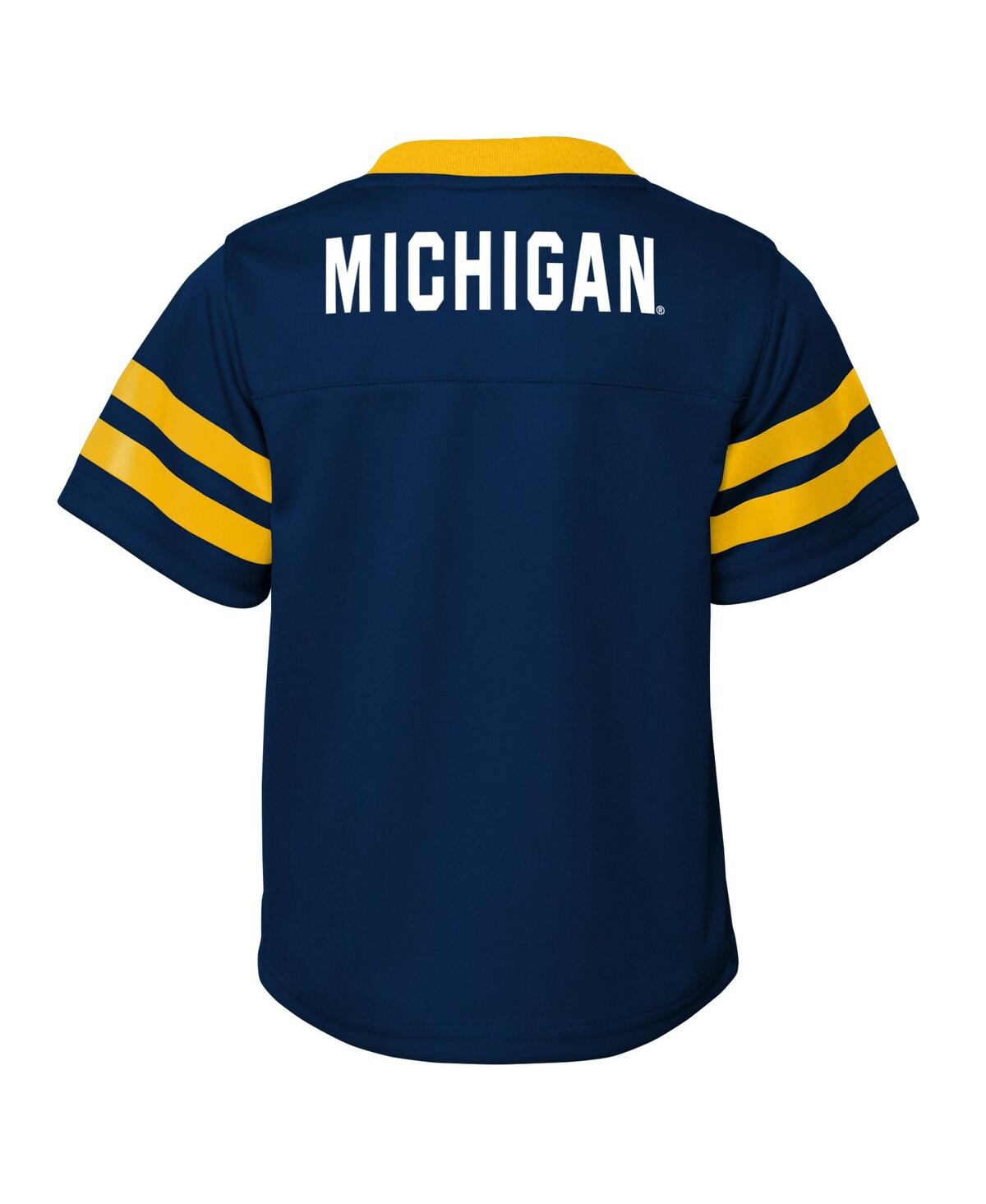 Outerstuff Preschool Navy Michigan Wolverines Two-piece Red Zone Jersey Pants Set In Navy