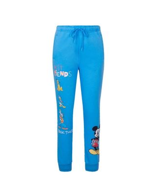 Women's Blue Mickey Friends Always Together Fleece Jogger