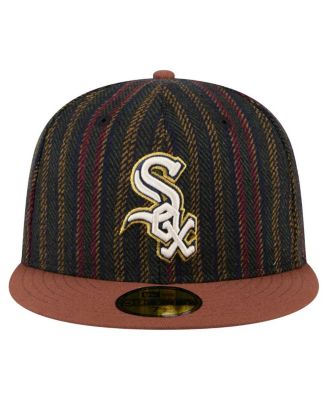 Men's Brown Chicago White Sox Vintage Herringbone 59FIFTY Fitted Hat