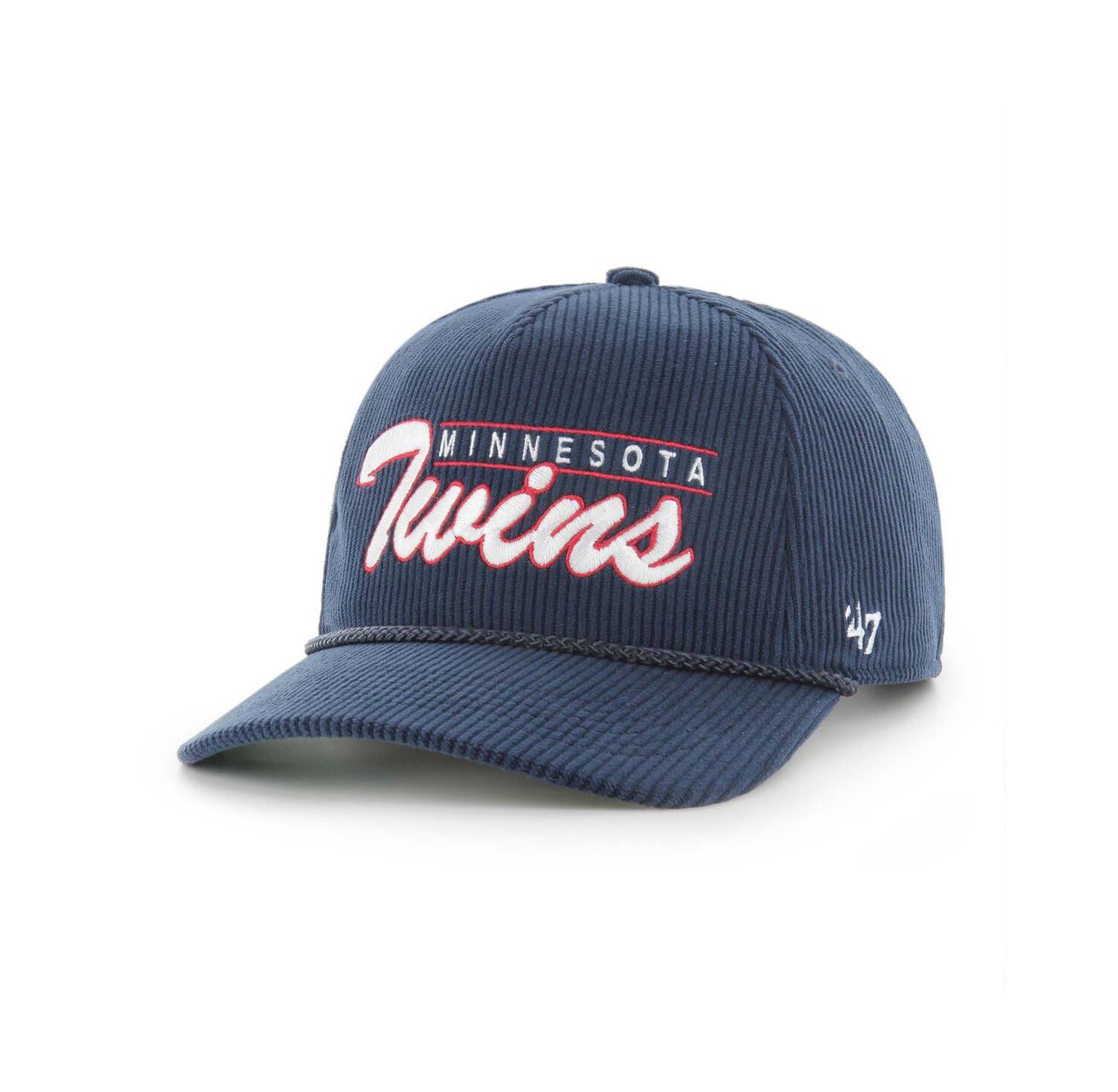 Men's Navy Minnesota Twins Corduroy Hitch Adjustable Hat