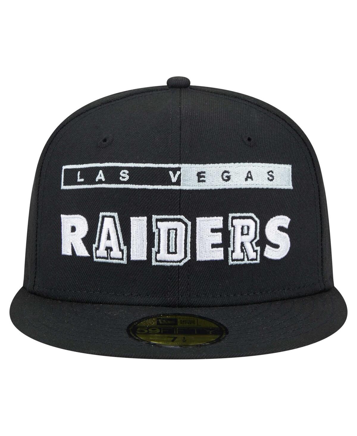 Shop New Era Men's Black Las Vegas Raiders Ransom 59fifty Fitted Hat