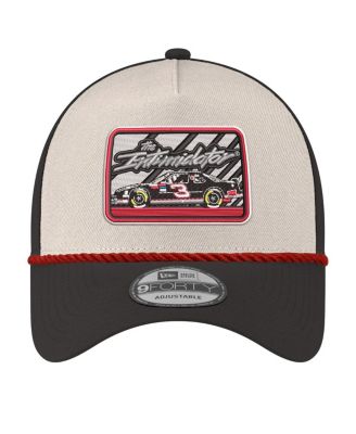 Men's Stone/Black Dale Earnhardt 9FORTY Rope Adjustable Hat