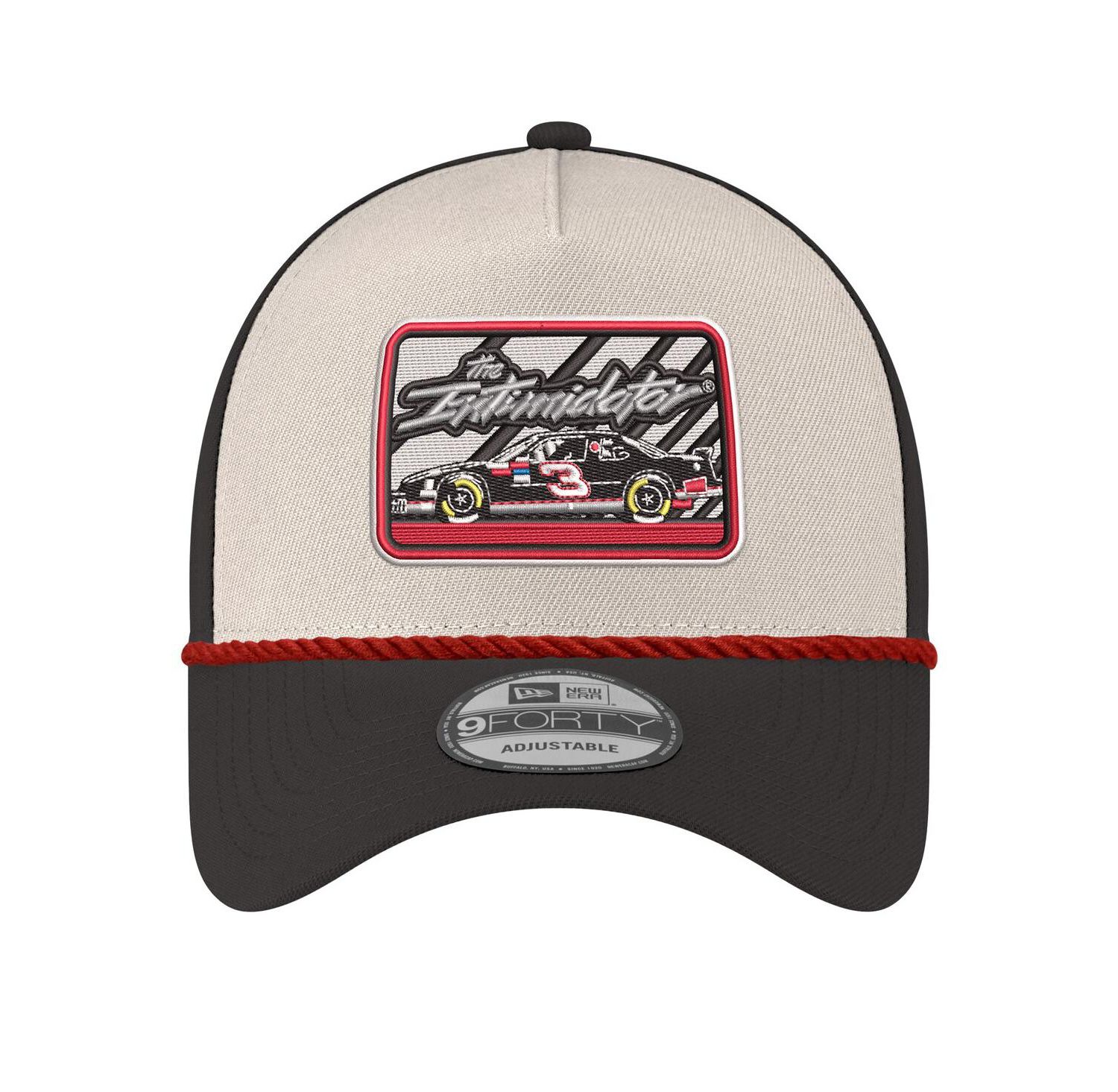 Men's Stone/Black Dale Earnhardt 9FORTY Rope Adjustable Hat
