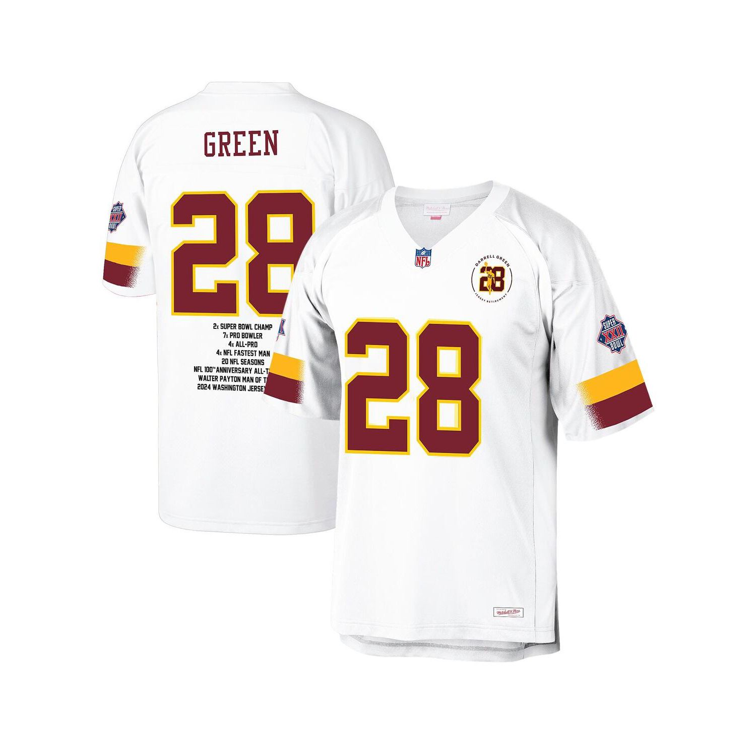 Men's White Darrell Green Washington Commanders Fashion Jersey