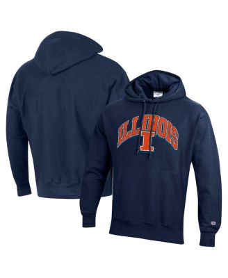 Champion - Men's Navy Illinois Fighting Illini Vault Late Night Reverse Weave Pullover Hoodie