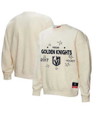 Mitchell & Ness - Women's Mitchell Ness Cream Vegas Golden Knights Logo 3.0 Pullover Sweatshirt