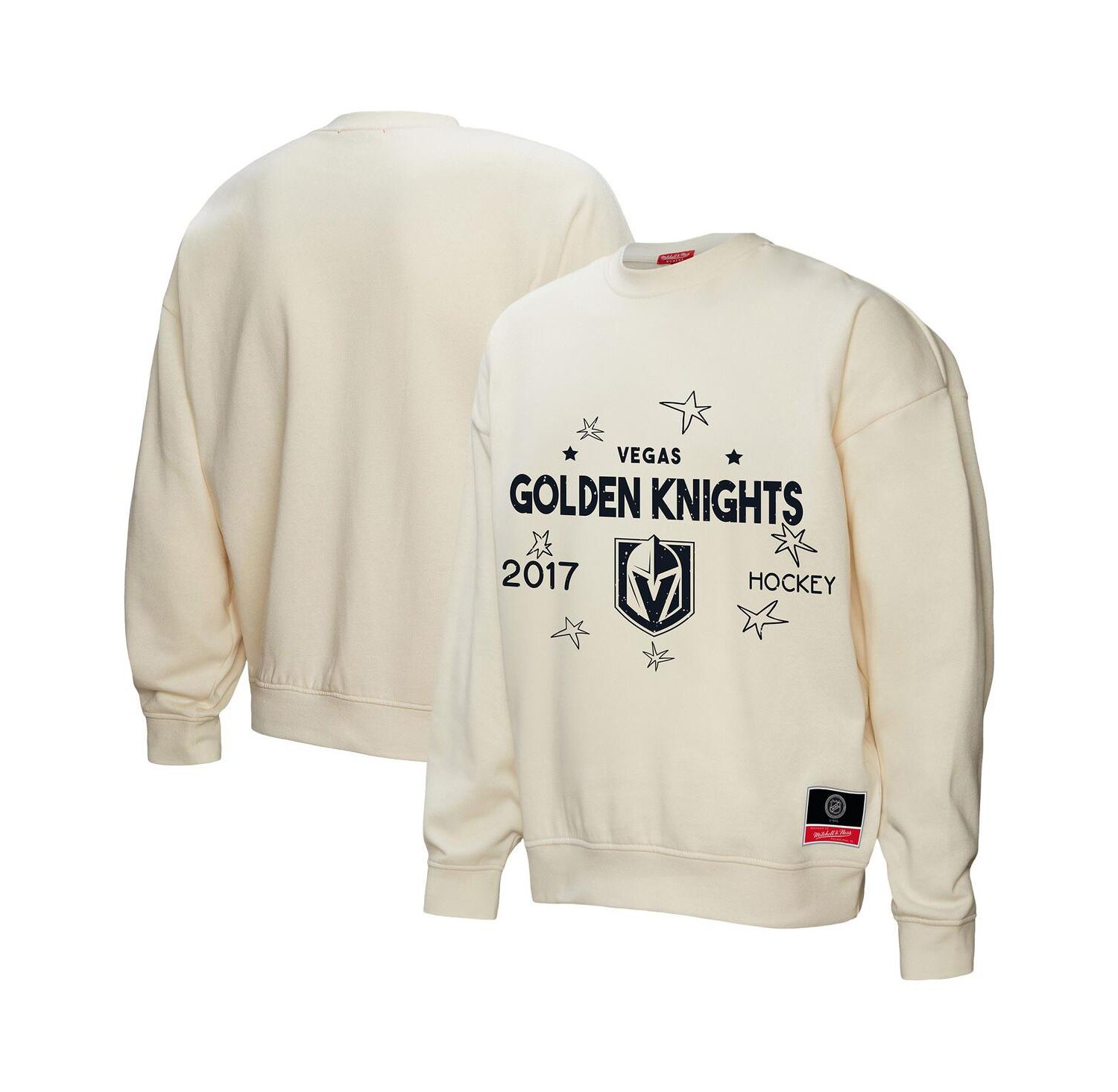 Women's Cream Vegas Golden Knights Logo 3.0 Pullover Sweatshirt