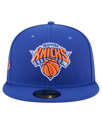 Men's Blue New York Knicks Throwback Pennant 59FIFTY Fitted Hat