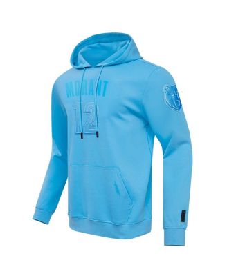 Men's Ja Morant&nbsp;Light Blue Memphis Grizzlies Triple Tonal Player Pullover Hoodie