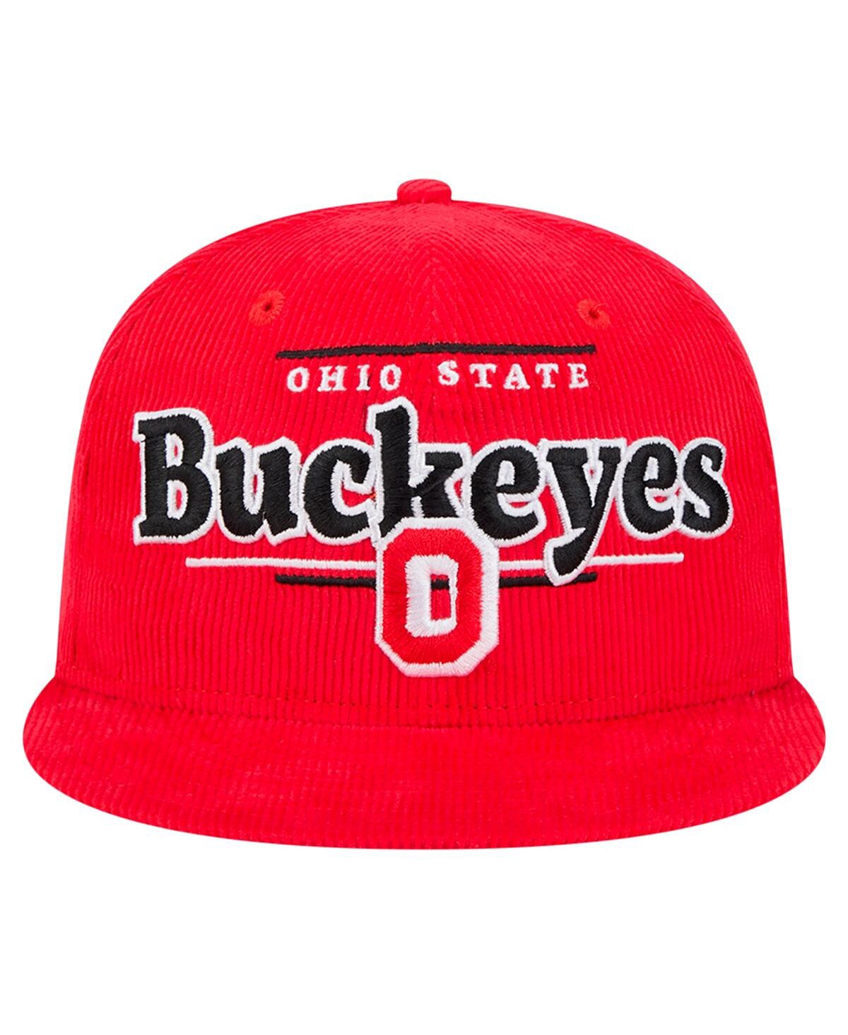 New Era Men's Scarlet Ohio State Buckeyes Display 9fifty Snapback Hat In Scarlet