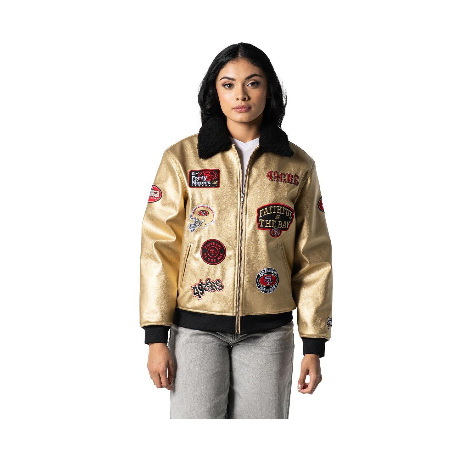 Men's and Women's Gold San Francisco 49ers Full-Zip Jacket