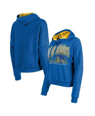 New Era - Women's  Royal Golden State Warriors Boxy Pullover Hoodie