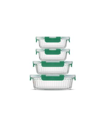 24-piece Fluted Food Storage Container Set with Lids