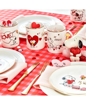 Snoopy Valentine's Assorted Day Mugs, Set of 4