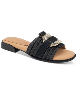 Women's Hudson Mixed-Media Flat Sandals