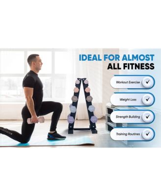 Earthtone Dumbbell Kit With Stand