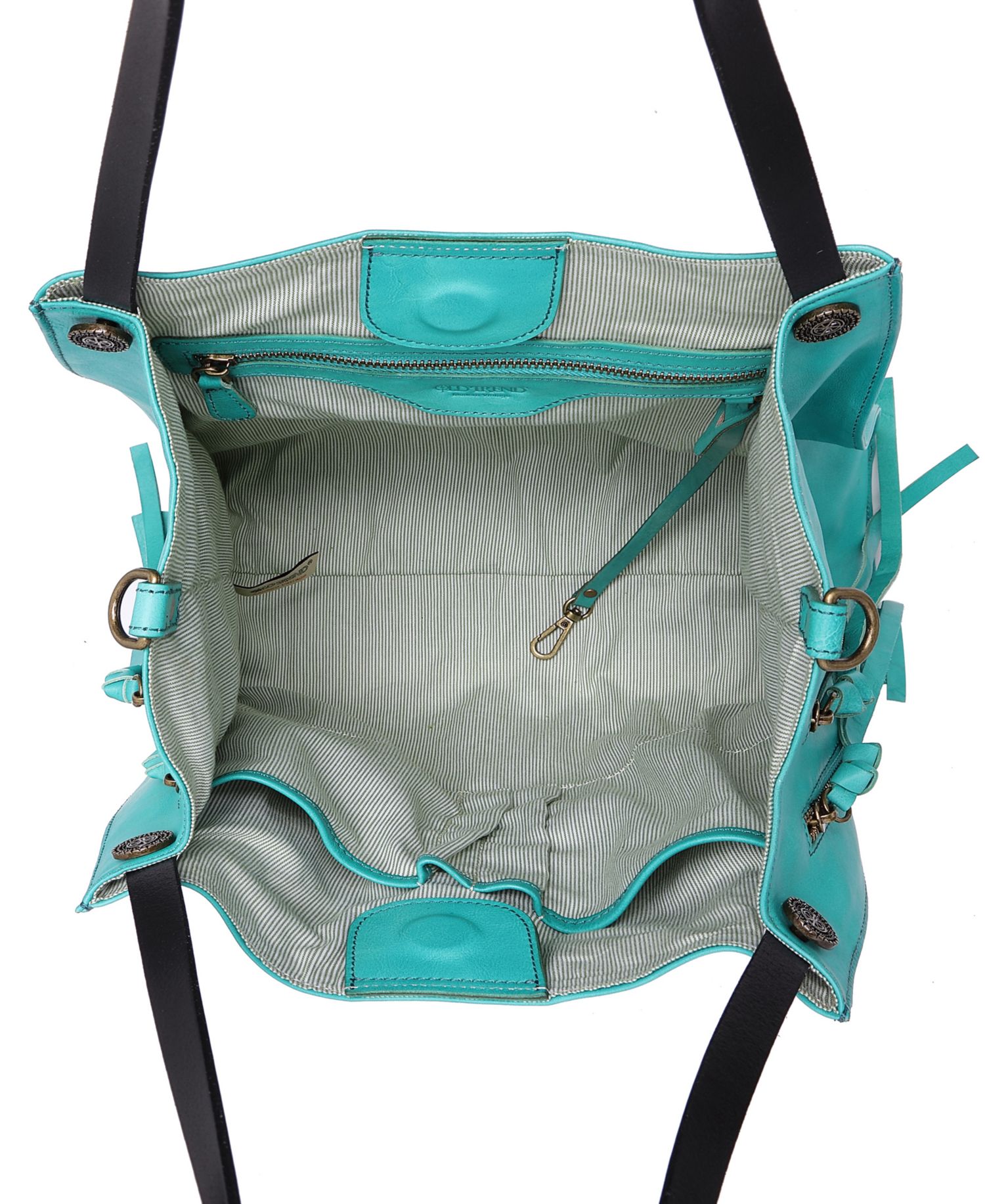 Daisy Large Leather Crossbody Tote Bag