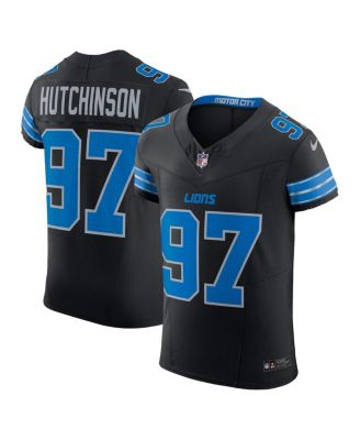 Nike - Men's Aidan Hutchinson Black Detroit Lions Alternate Vapor F.U.S.E. Elite Jersey