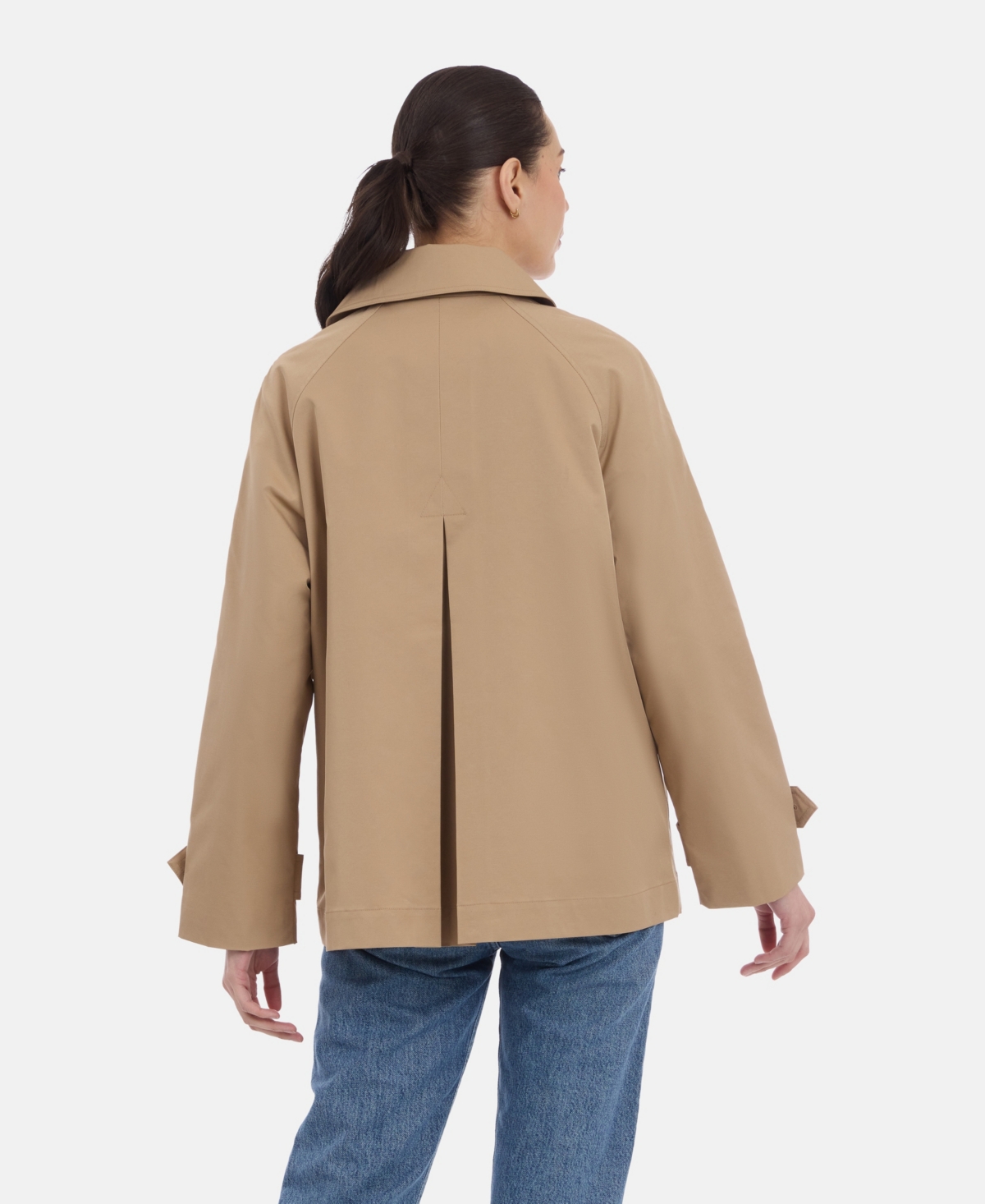 Bcbgeneration Women's Short Double Breasted Trench Coat In Camel