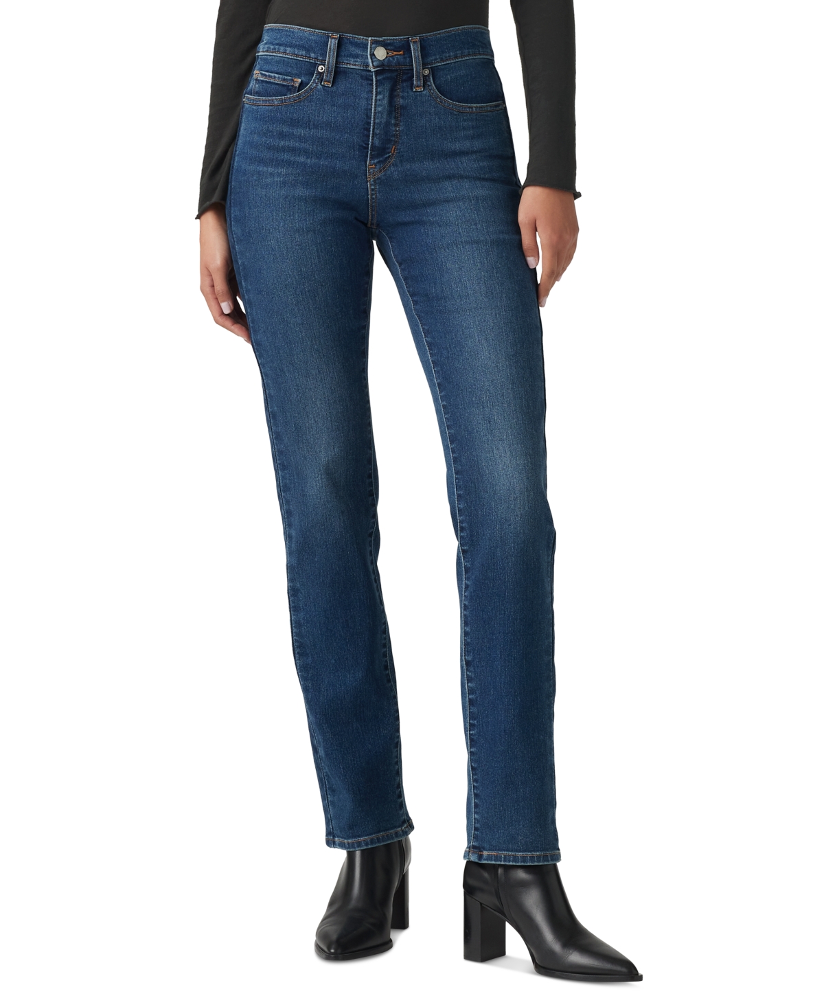 Levi's 314 Shaping Slimming Straight Leg Mid Rise Jeans In Alternate Reality
