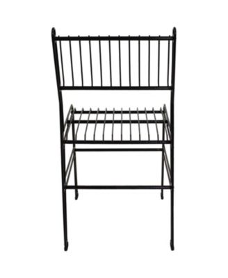 Indoor/Outdoor Furniture Steel Wire Dining Chair - Black