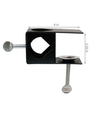 Outdoor Easy-to-Install Metal Patio Balcony Deck Railing Torch Lantern Light Clamp Set