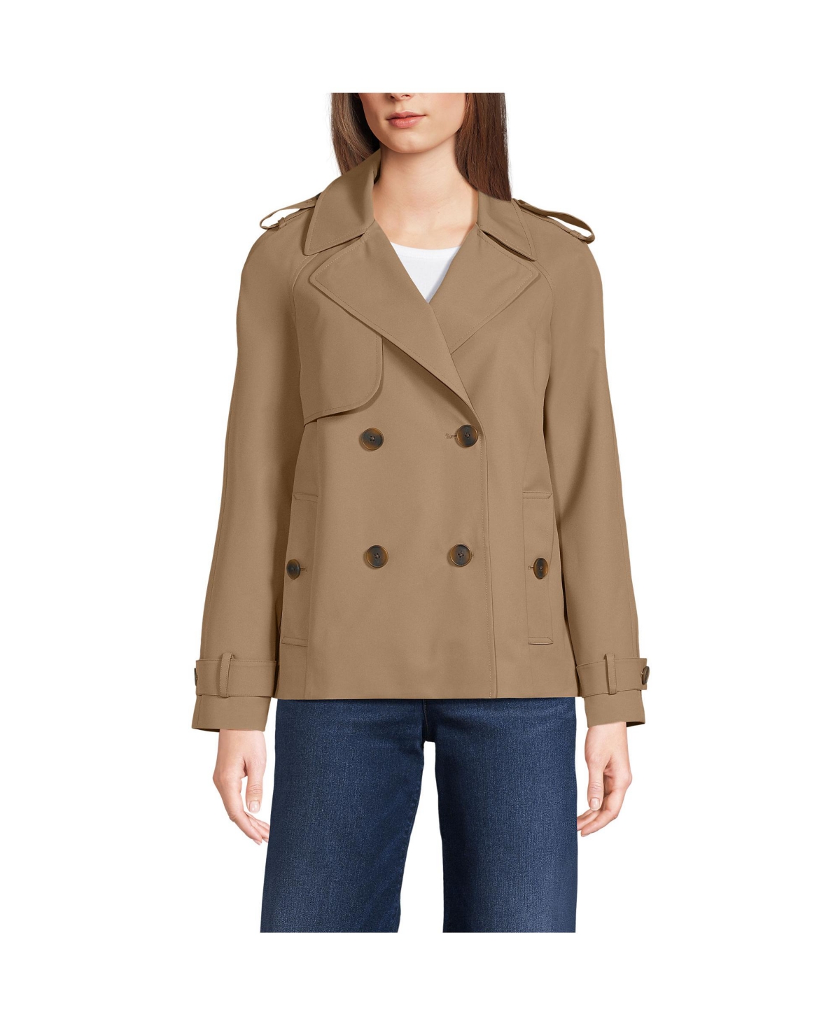 Women's Trench Rain Jacket - Champagne