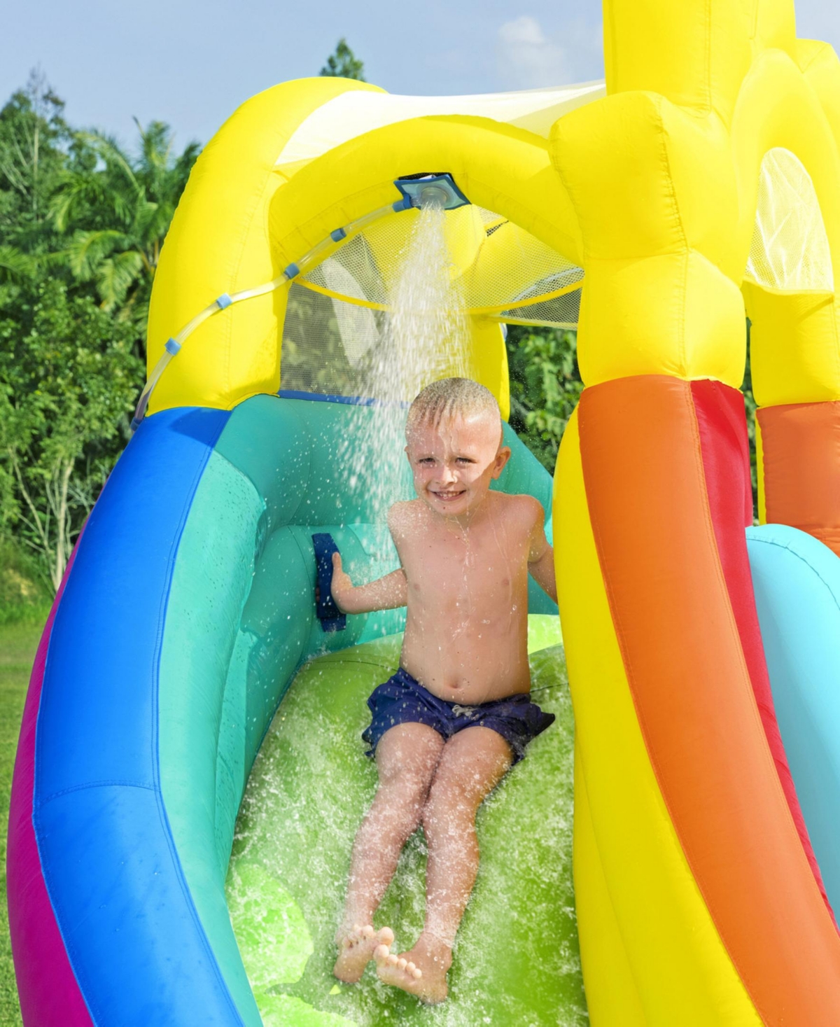 Bestway Let It Rain Mega Water Park In Multi