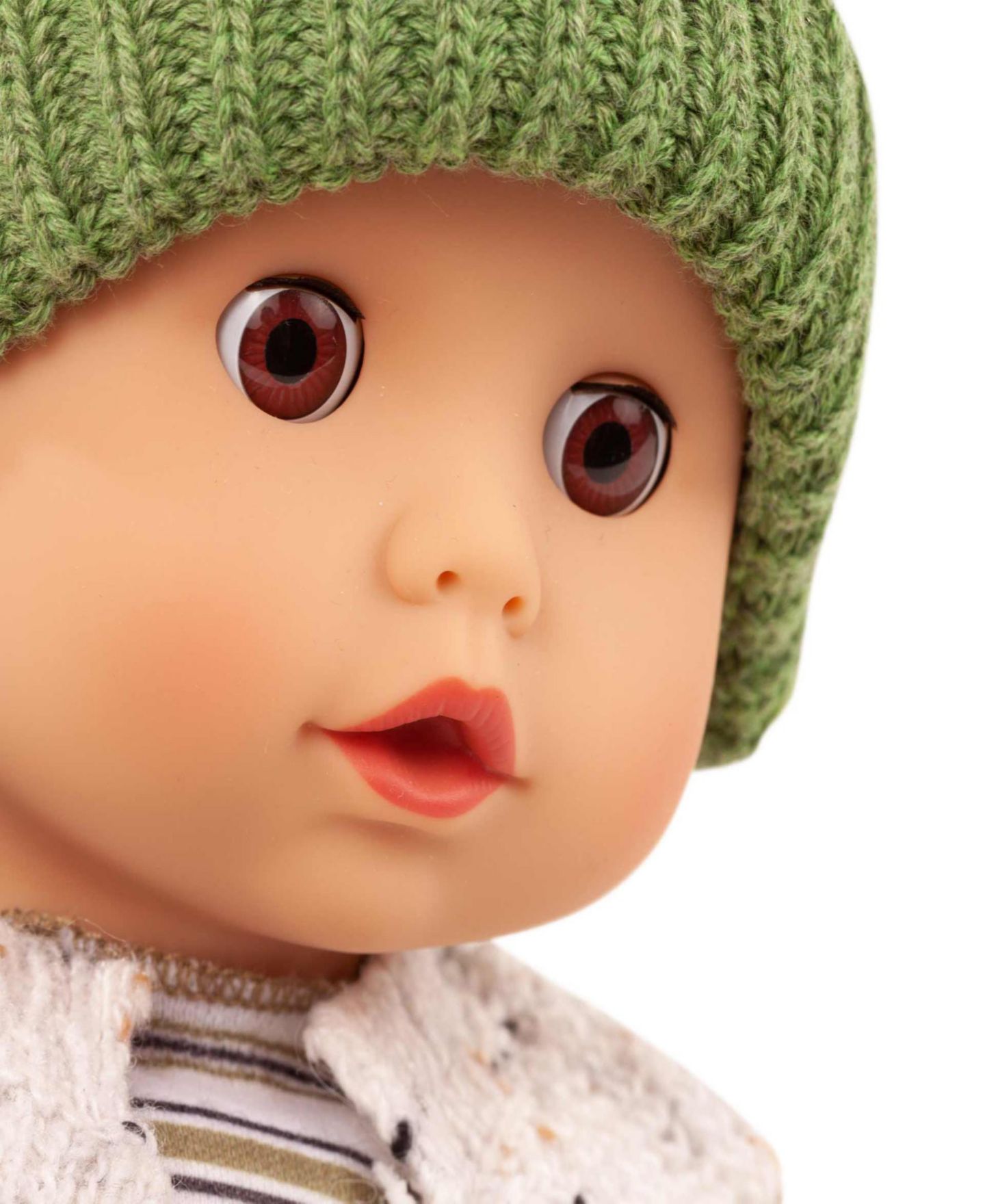 Кукла Gotz Muffin Baby Urban Stripes 13 дюймов с мягким телом и закрывающимися глазами — фото 4