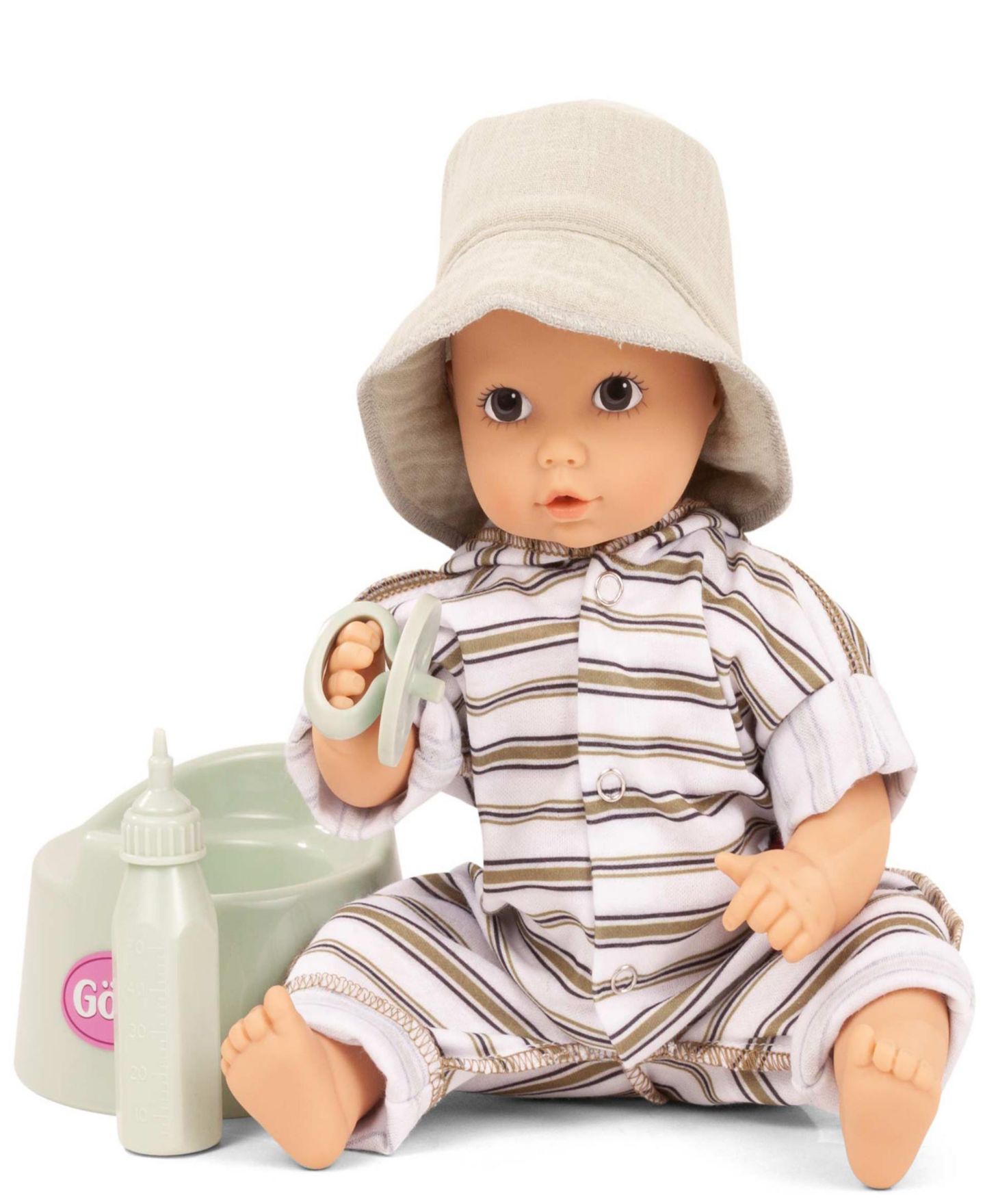 Детская кукла Gotz Urban Stripes 13" Potty Training Waterproof Baby Doll, Ages 1+ — фото 4