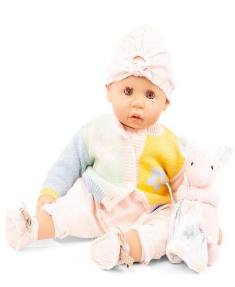 Детская кукла Gotz Cookie Colours 19" Baby Doll with Sleeping Eyes and Cuddle Toy, Ages 3+