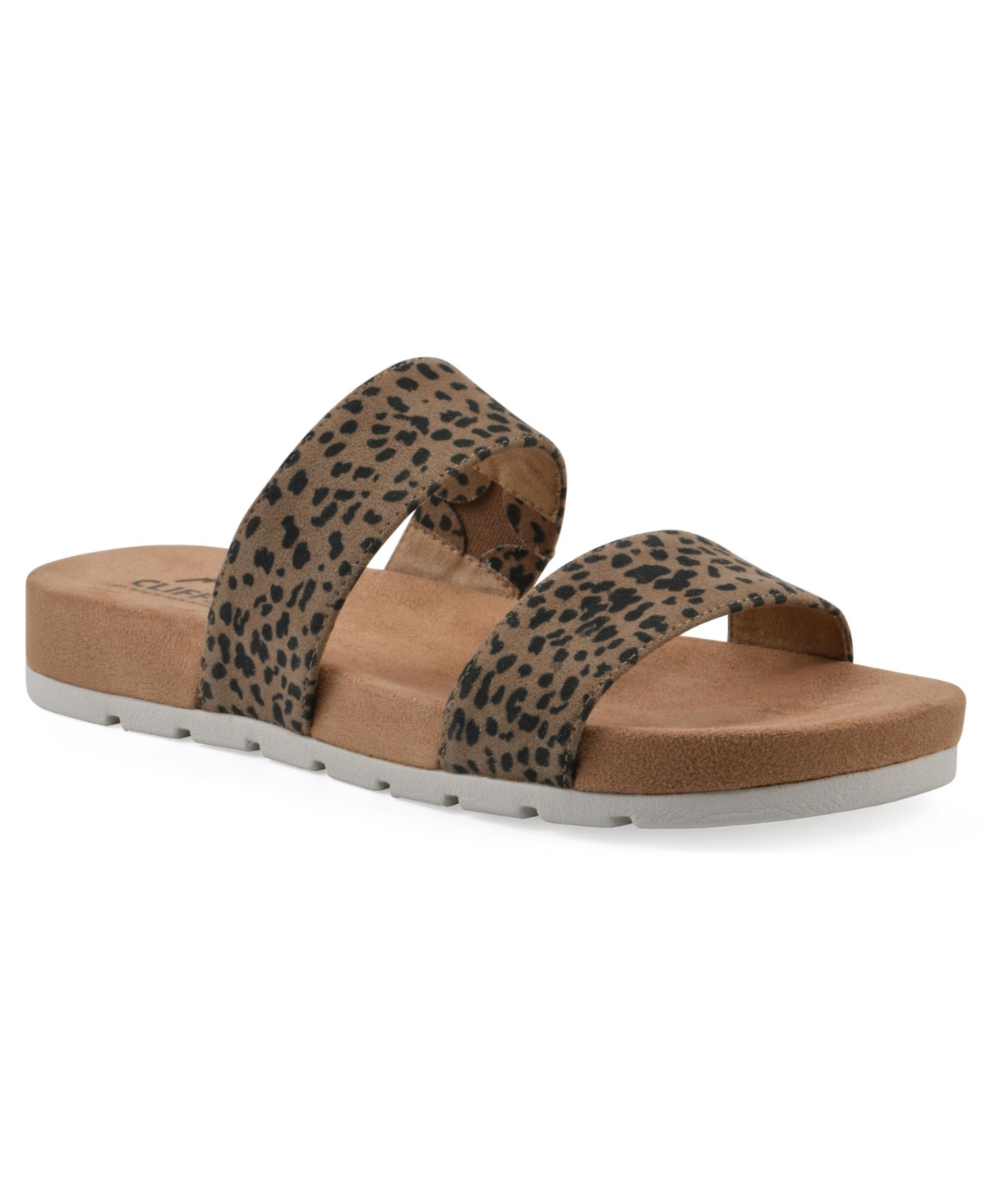 Women's Tahlie Slide Slip-On Sandals - Tan Cheetah Fabric