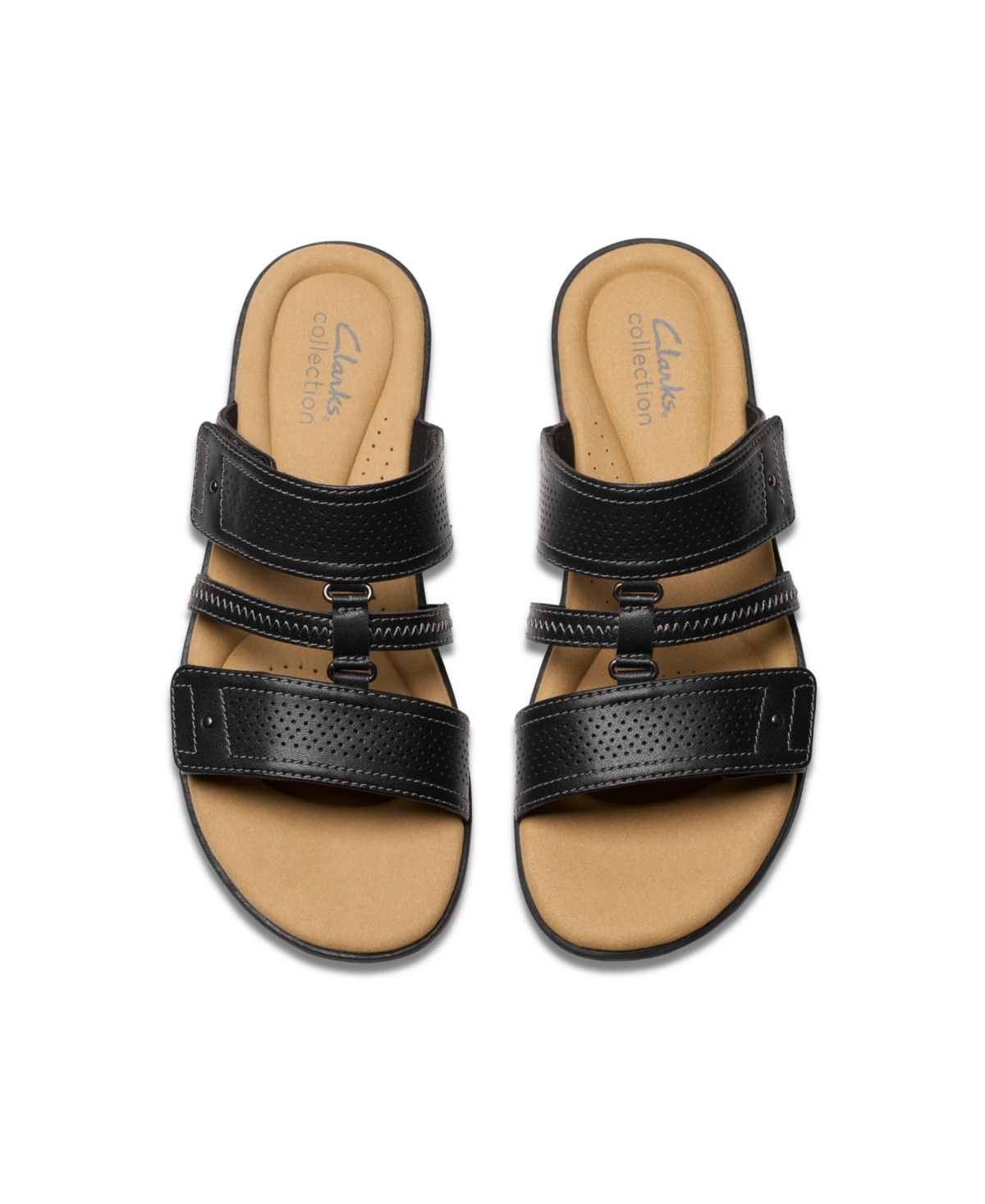 CLARKS COLLECTION WOMEN'S ELIZABELLE AVE SLIP-ON FLAT SANDALS 
