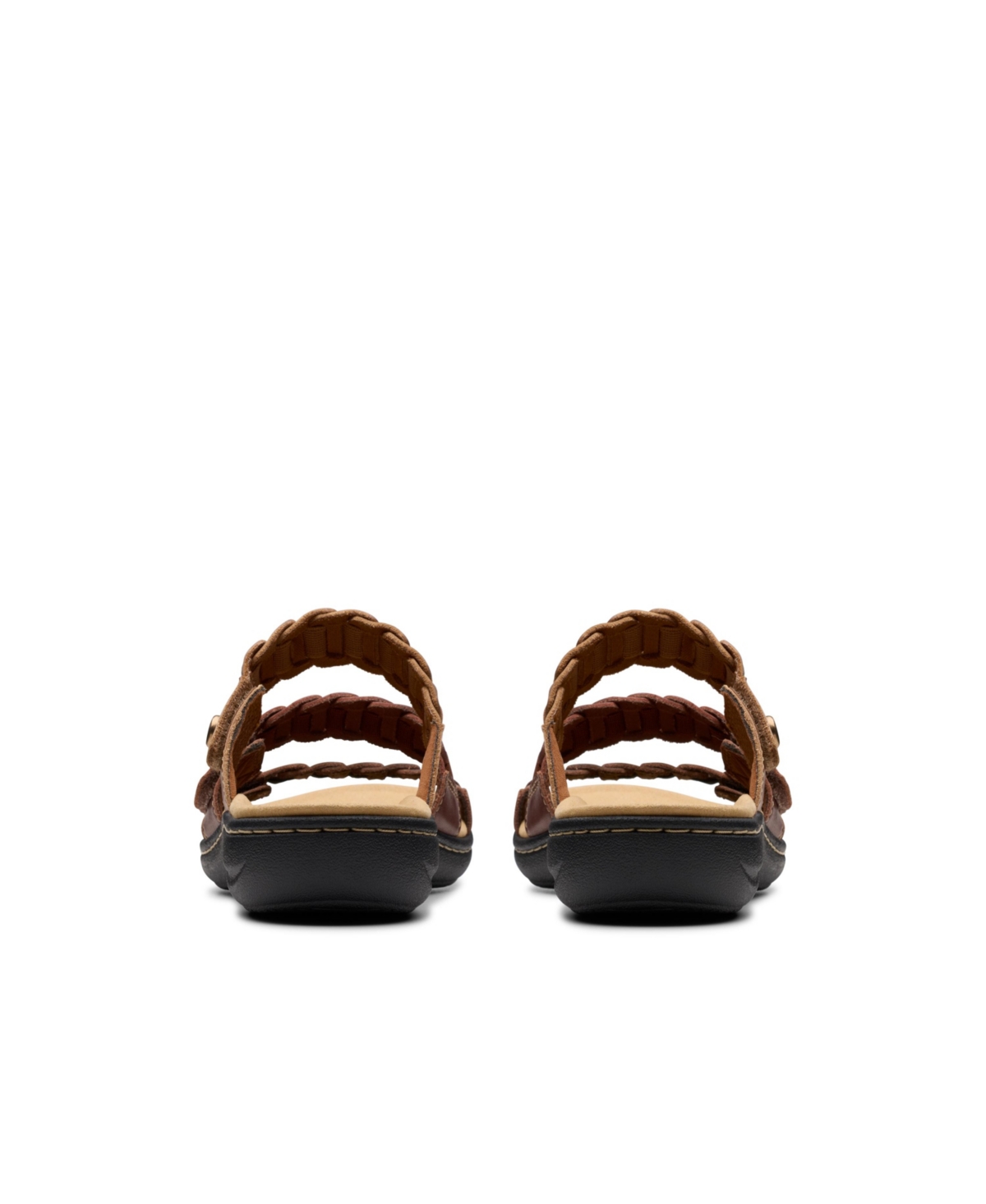 Clarks Collection Women's Laurieann Hope Slip-on Flat Sandals In Brown Multi Leather