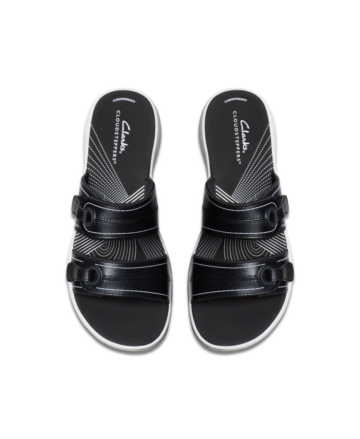 Clarks Cloudsteppers Women's Breeze Maye Slip-on Sandals In Black