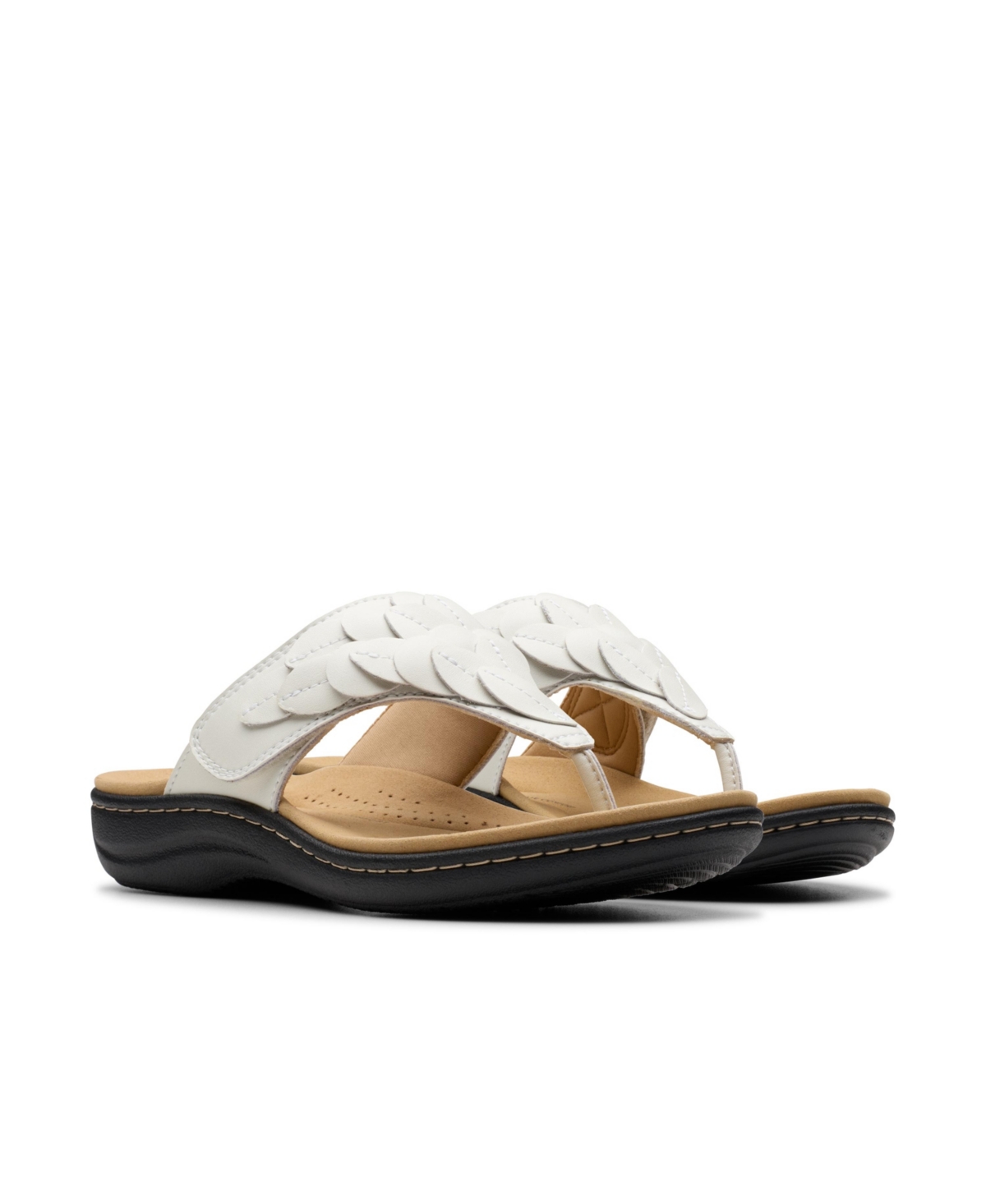 CLARKS COLLECTION WOMEN'S LAURIEANN PALM FLIP-FLOP SANDALS 