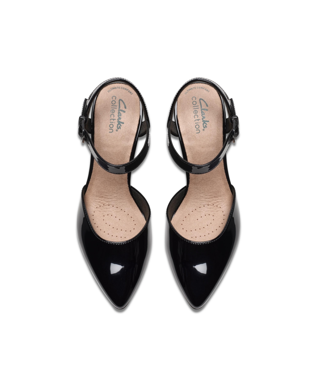 Clarks Collection Women's Kataleyna Cora Pointy Toe Pumps In Black Patent
