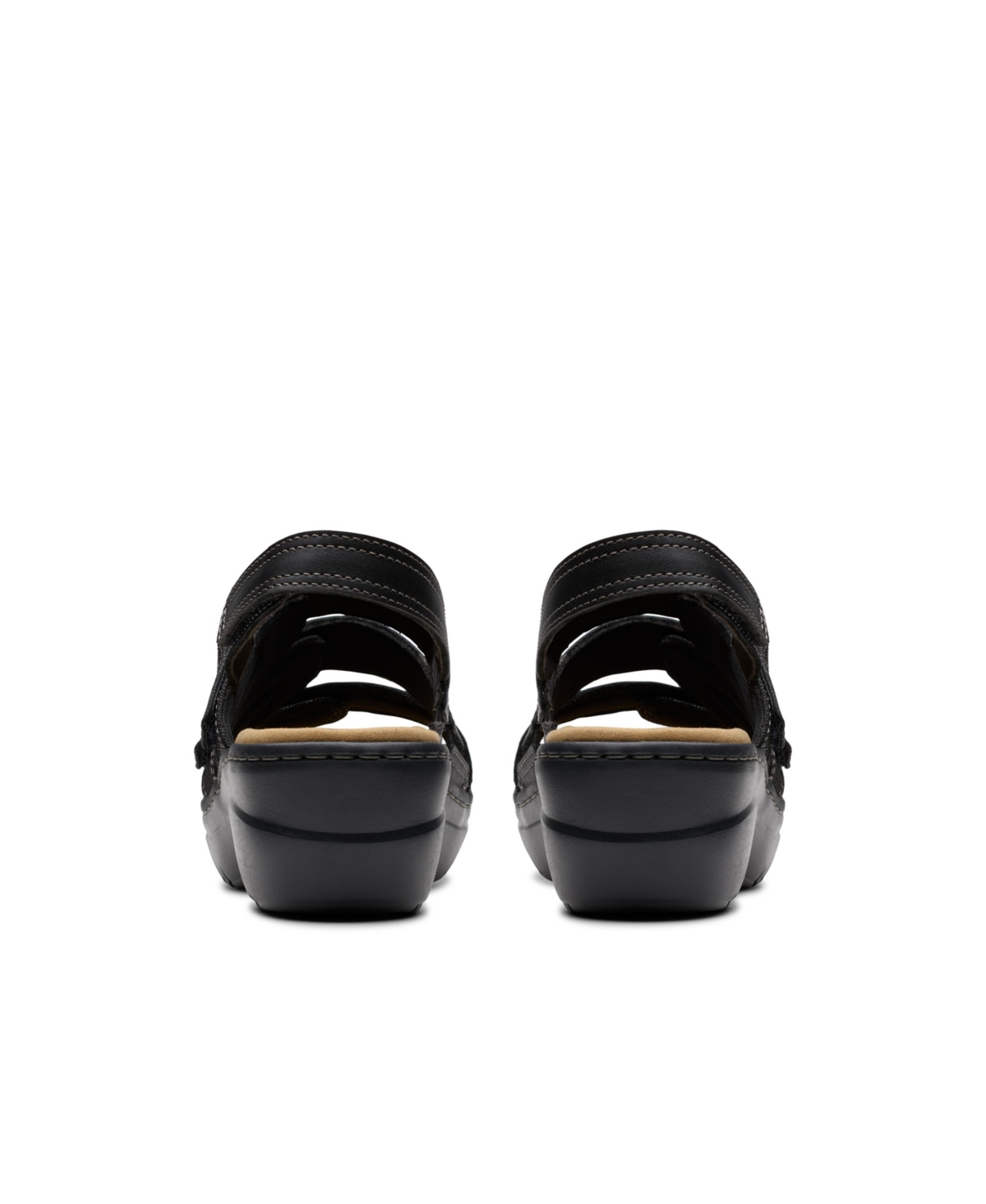 Clarks Merliah 2 Bali In Black Combi Leather