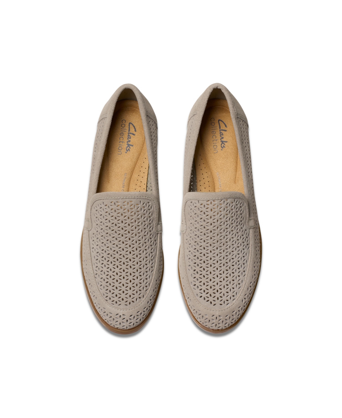 Clarks Collection Women's Trish Cove Slip-on Shoes In Stone Suede