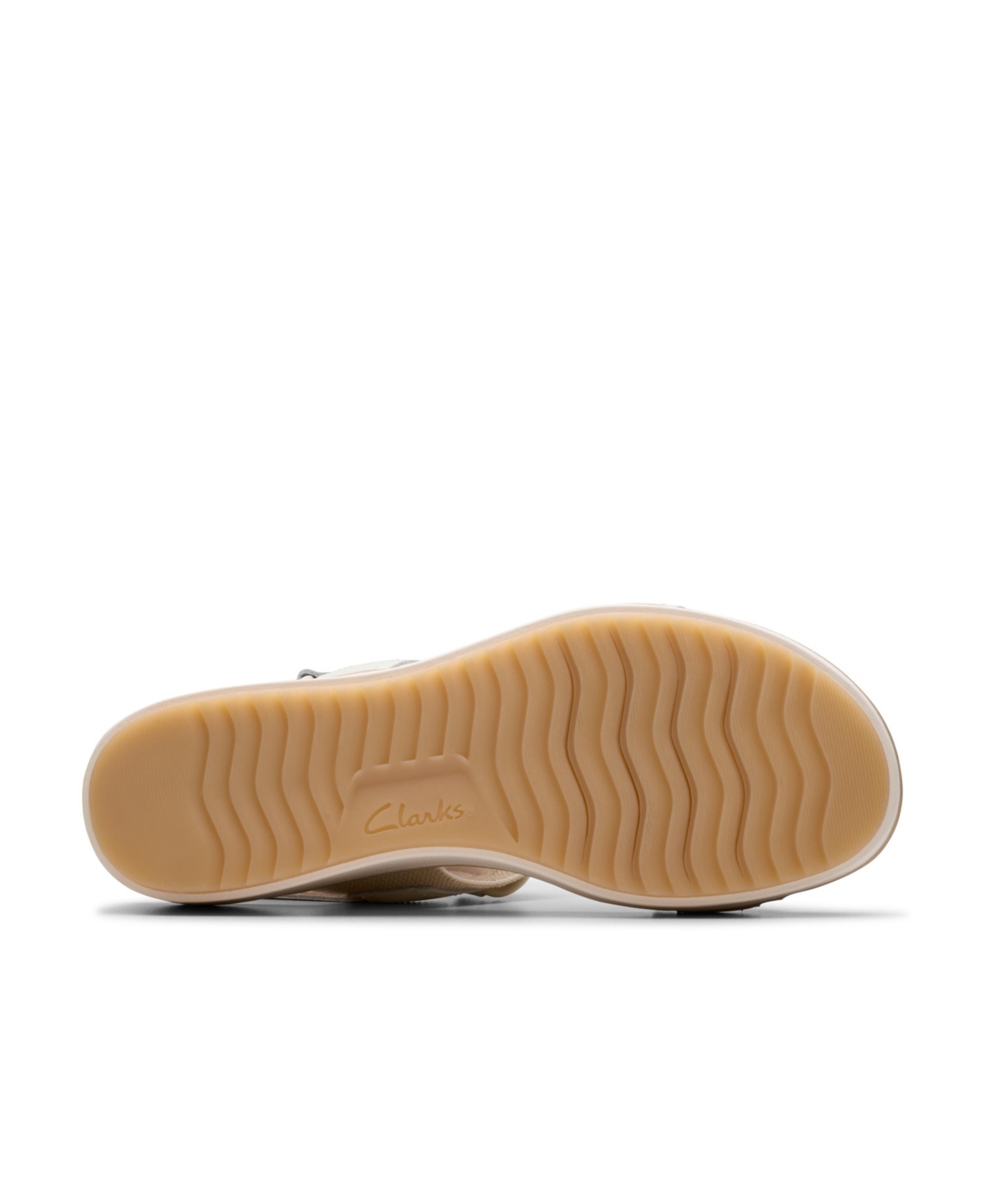 Clarks Collection Women's Wrenly Eve Wedge Sandals In Off White Leather