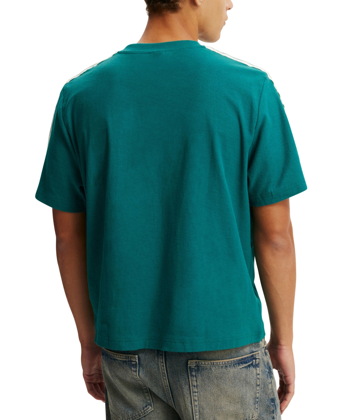 COTTON ON MEN'S CROPPED GRAPHIC T-SHIRT 