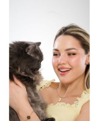 PurePaw Link Chain Paw Cutout Charm Bracelet