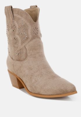 Womens Nigel Cut Out Detail Cowboy Boots