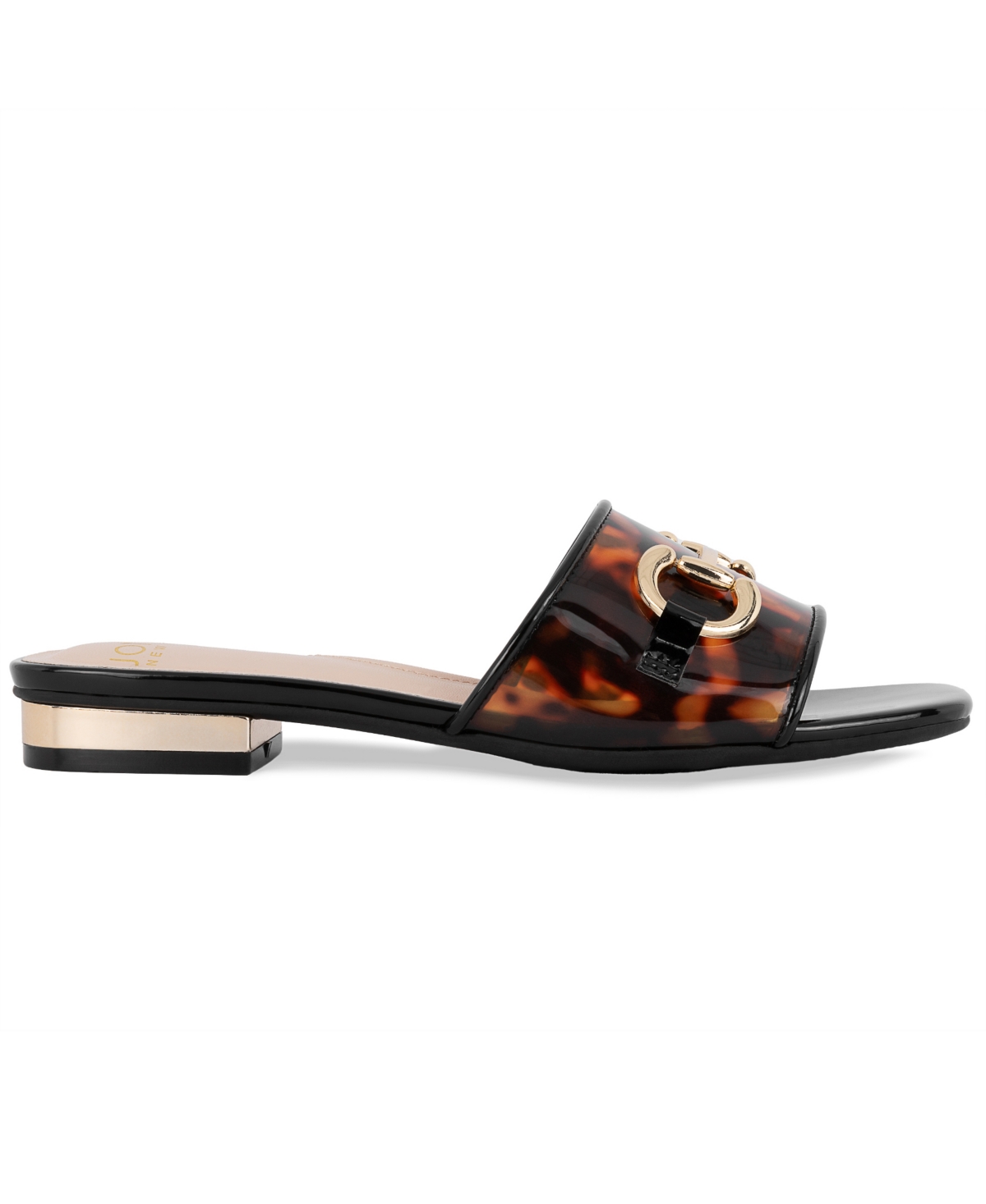 Jones New York Women's Vivato Single Band Slip On Flat Sandals In Black Multi