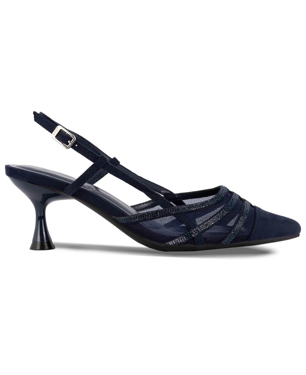 Jones New York Women's Lindala Kitten Heel Slingback Evening Pumps In Navy