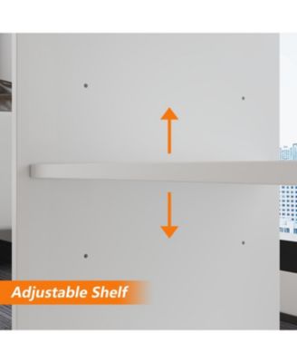 55.1 in. L-Shaped Brown Wood Computer Desk Writing Desk Office Executive Desk W/Removable Tabletop, Shelves, 3-Drawers