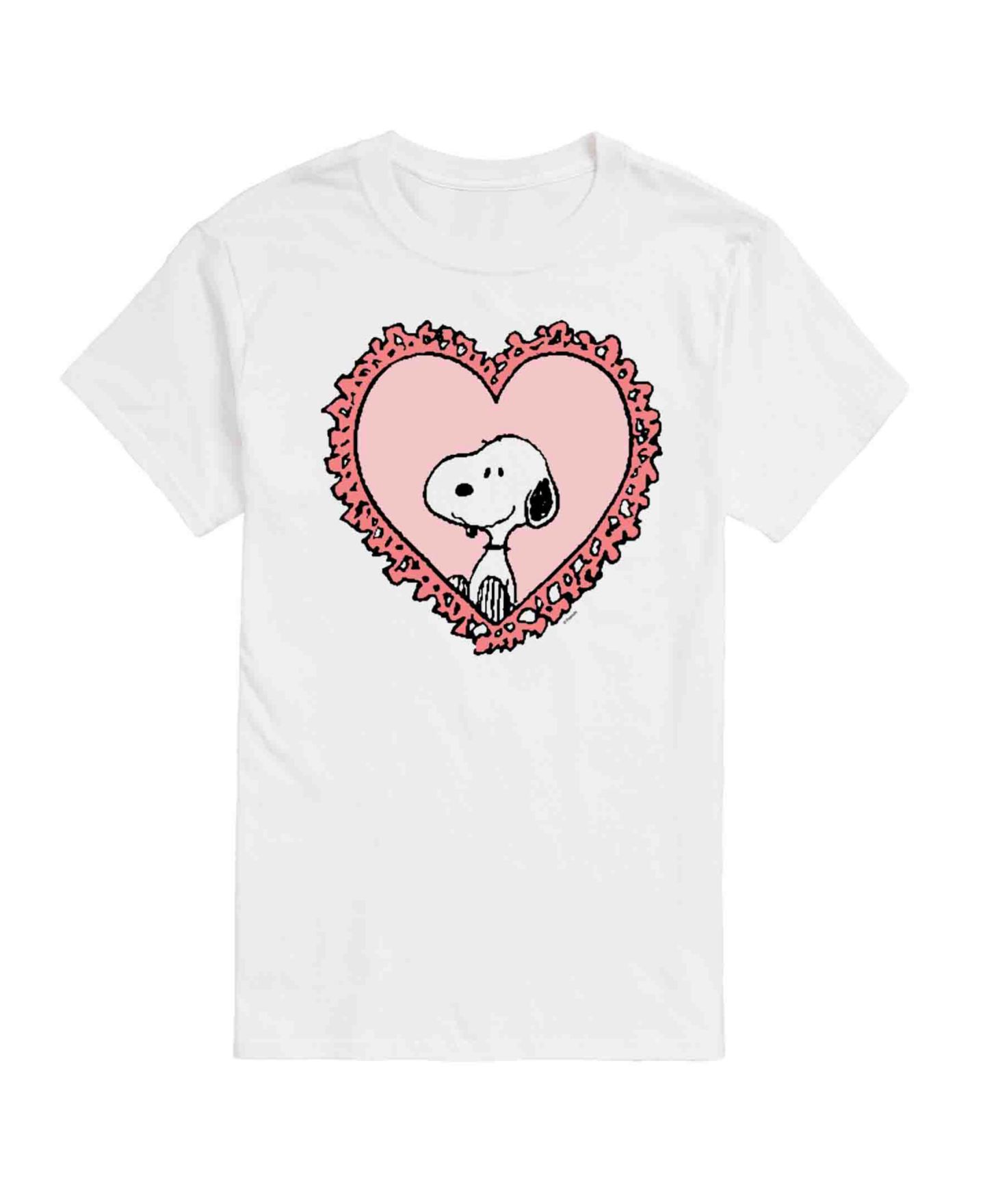 Мужская футболка AIRWAVES Peanuts Snoopy Heart Short Sleeve, цвет: Белый — фото 1