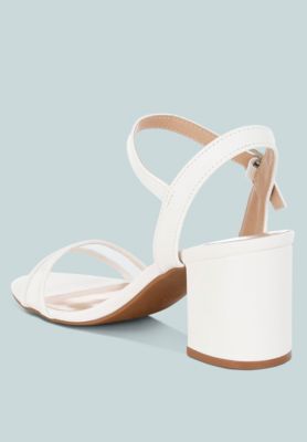 Womens Orpina Mesh Pin Buckle Block Heels